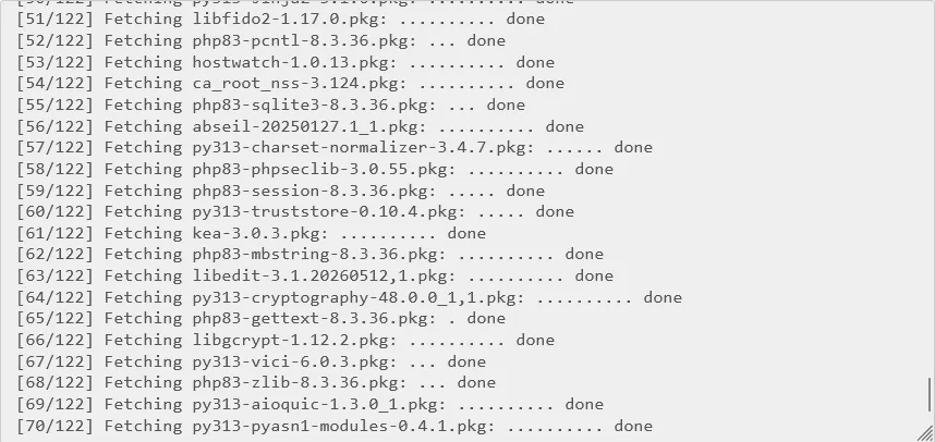 Update log fetching php83 packages at version 8.3.36